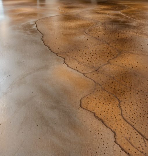 light brown stained concrete