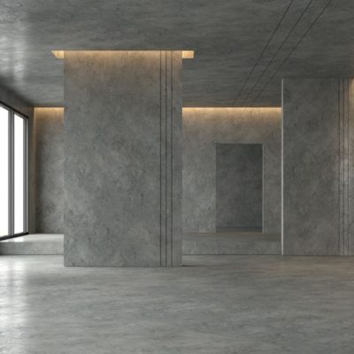 polished concrete building
