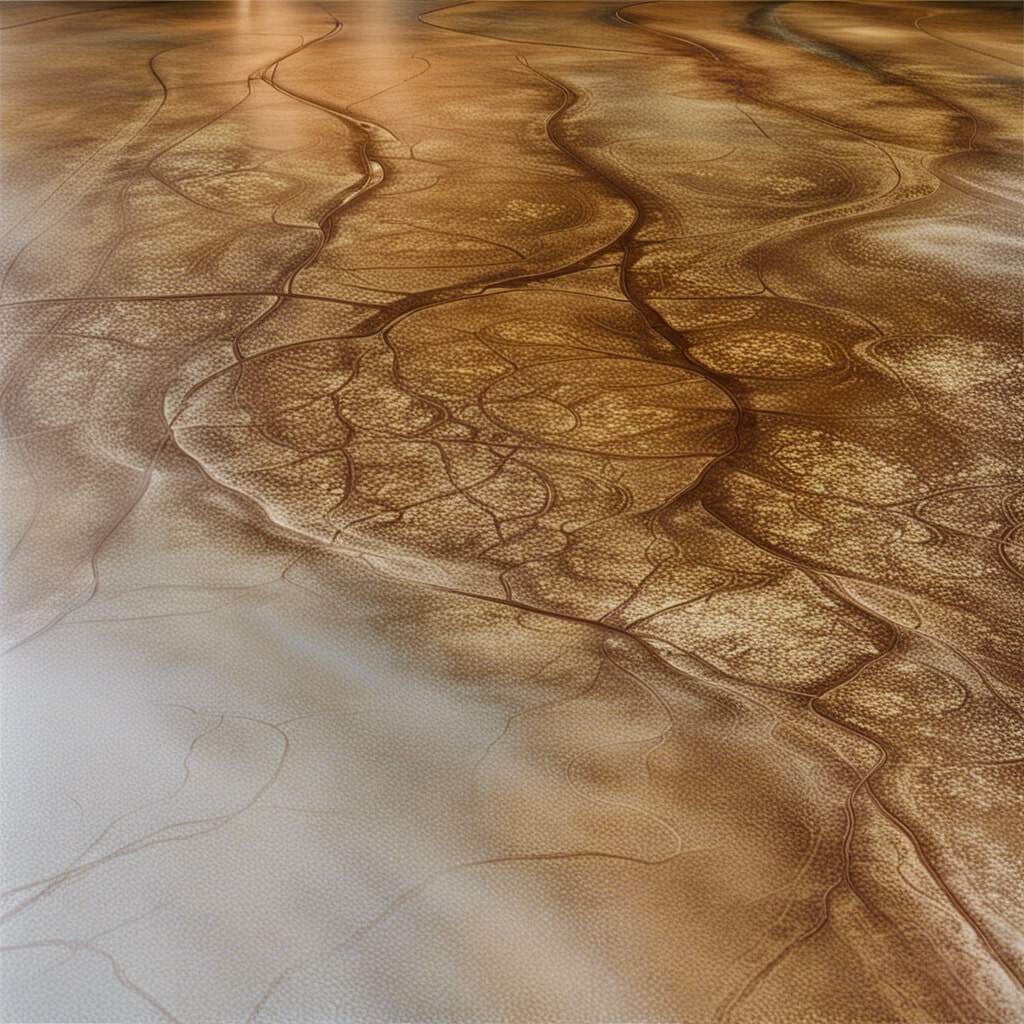 brown stained concrete